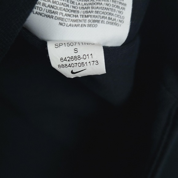 Nike Tech Fleece Half Zip Sweatshirt Womens Small Black Running Top Thumb Hole - Picture 16 of 16